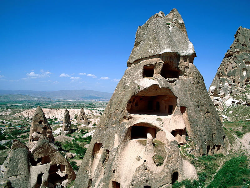 Cappadocia Turkey, architecture, culture, rocks, amazing, wonderful, desert, ancient, cappadocia, turkey, colony, HD wallpaper