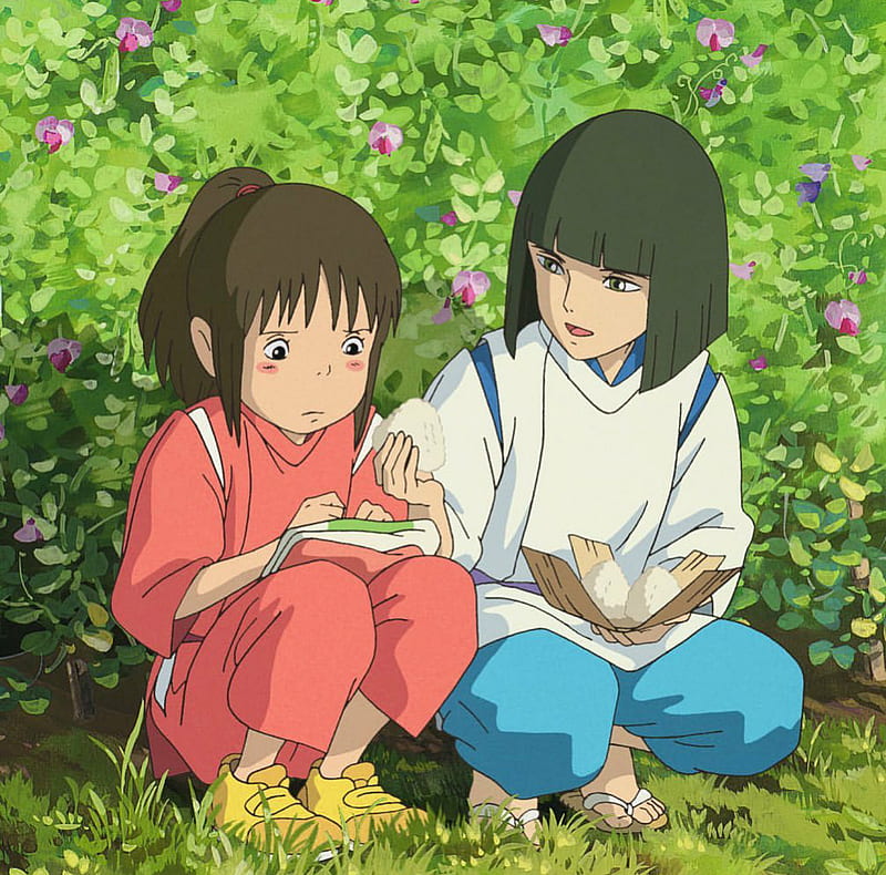 Chihiro and Haku, anime, sipritedaway, HD wallpaper