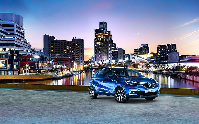 Renault Captur S-Edition, 2018 cars, crossovers, blue Captur, french cars, 2018 Renault Captur, Renault, HD wallpaper
