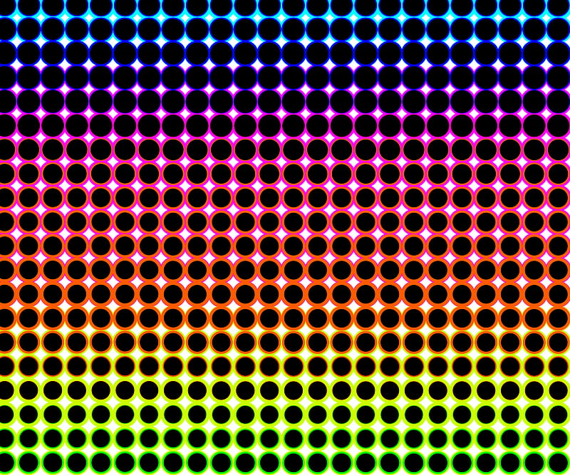 Pattern, circle, colorful, colors, multicolor, rainbow, HD wallpaper