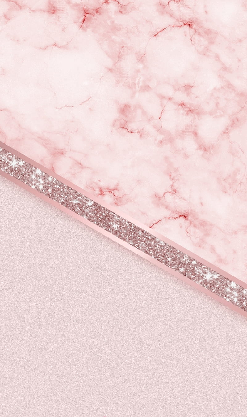 Pink, glitter, marble, HD phone wallpaper