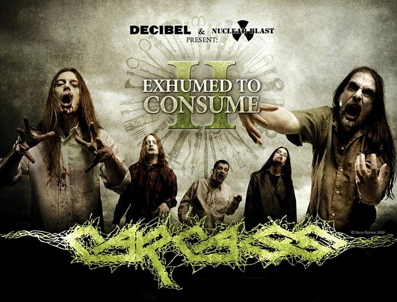 Carcass, Exhumed To Consume, Death Metal, Metal, HD wallpaper