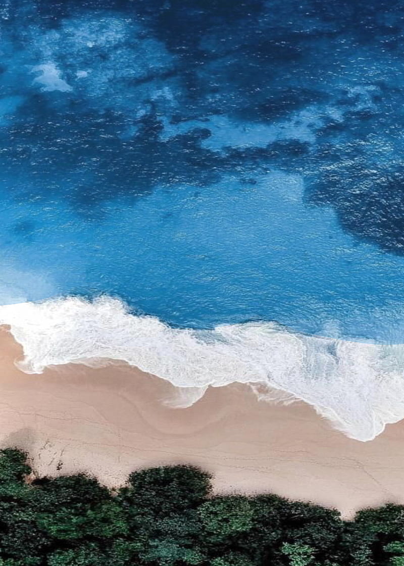 Beach, waves, wave, montagne, HD phone wallpaper | Peakpx
