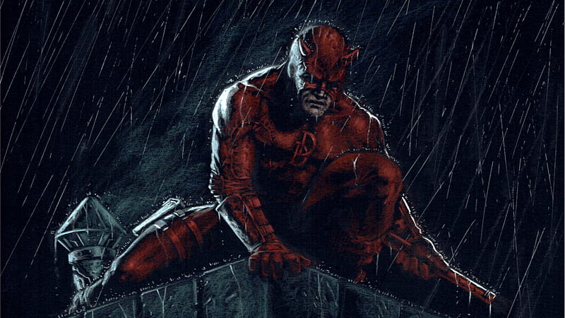 Daredevil In The Knight, daredevil, artwork, artist, , superheroes, HD wallpaper