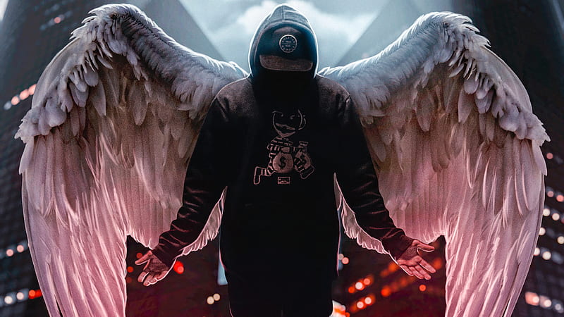 Angel Boy Hoodie , hoodie, angel, artist, artwork, digital-art, HD wallpaper