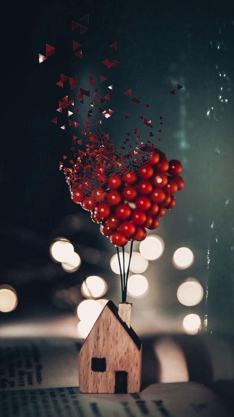 New Whatsapp Dp, heart balloons, whats app dp, heart dp, HD phone wallpaper