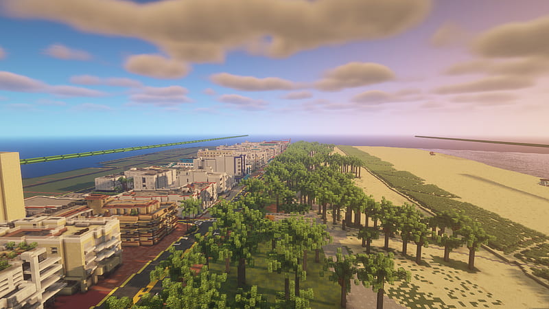 Beach Miami Minecraft, HD wallpaper