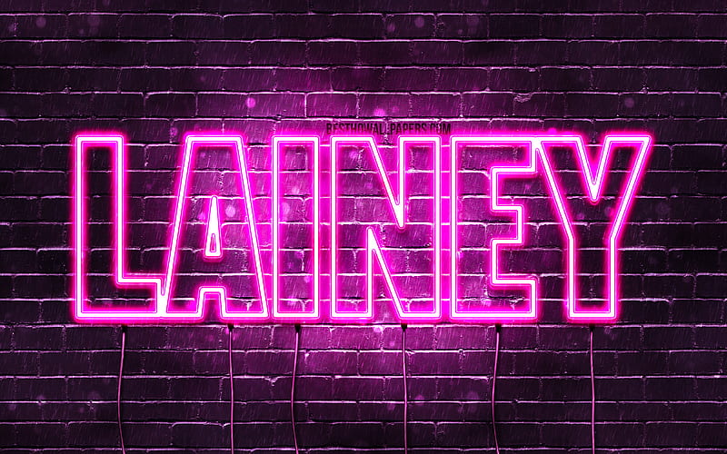 Lainey with names, female names, Lainey name, purple neon lights ...