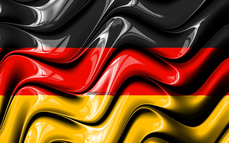 German flag Europe, national symbols, Flag of Germany, 3D art, Germany, European countries, Germany 3D flag, HD wallpaper