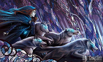 Pixilart - Aurorablue wolf pack by DeathTheWeirdo