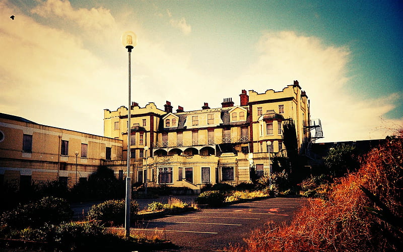 Abandoned La Touche Hotel Beauty of Urban Decay in Lomography, HD wallpaper