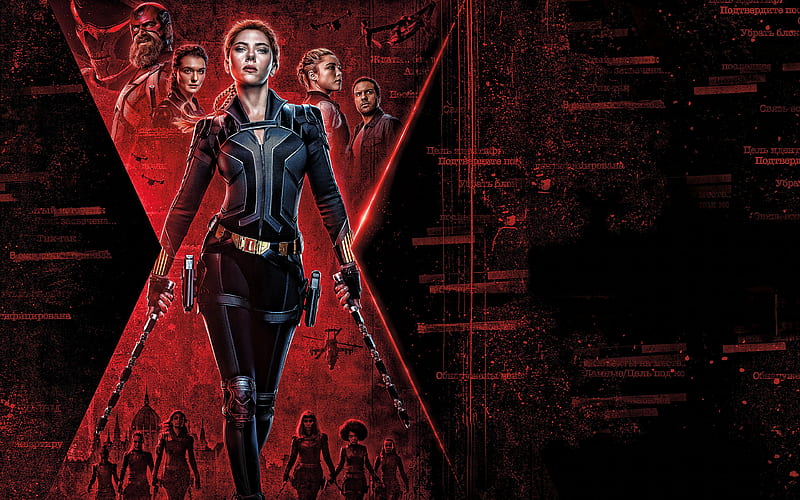 Black Widow, 2020 poster, promotional materials, Scarlett Johansson, main character, HD wallpaper