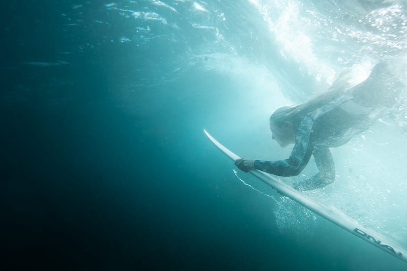 Man in Black Shorts Swimming in Water, HD wallpaper