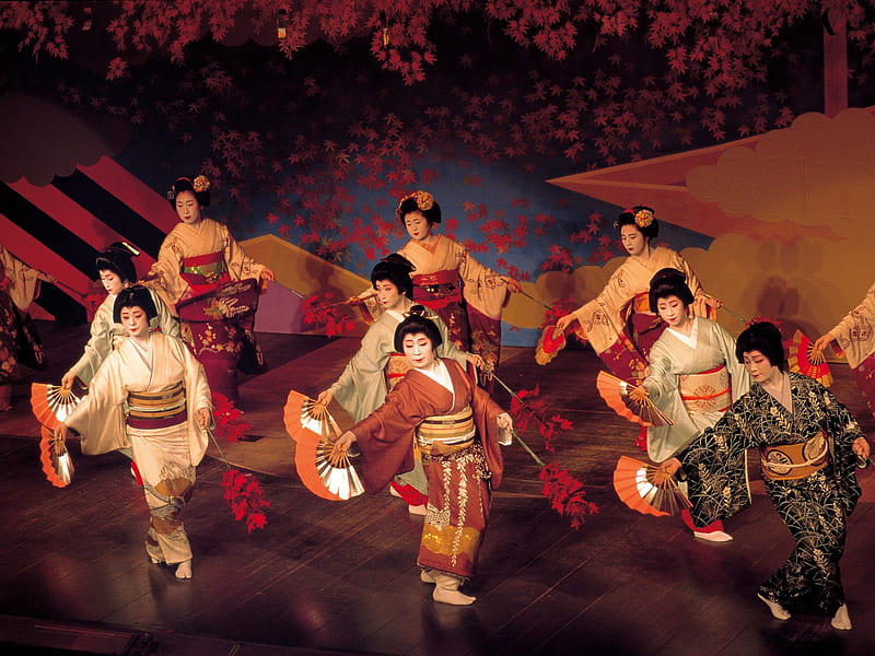 Kamogawa Odori WDS, japan, graphy, kyoto, dance, fashion, theater, women, HD wallpaper