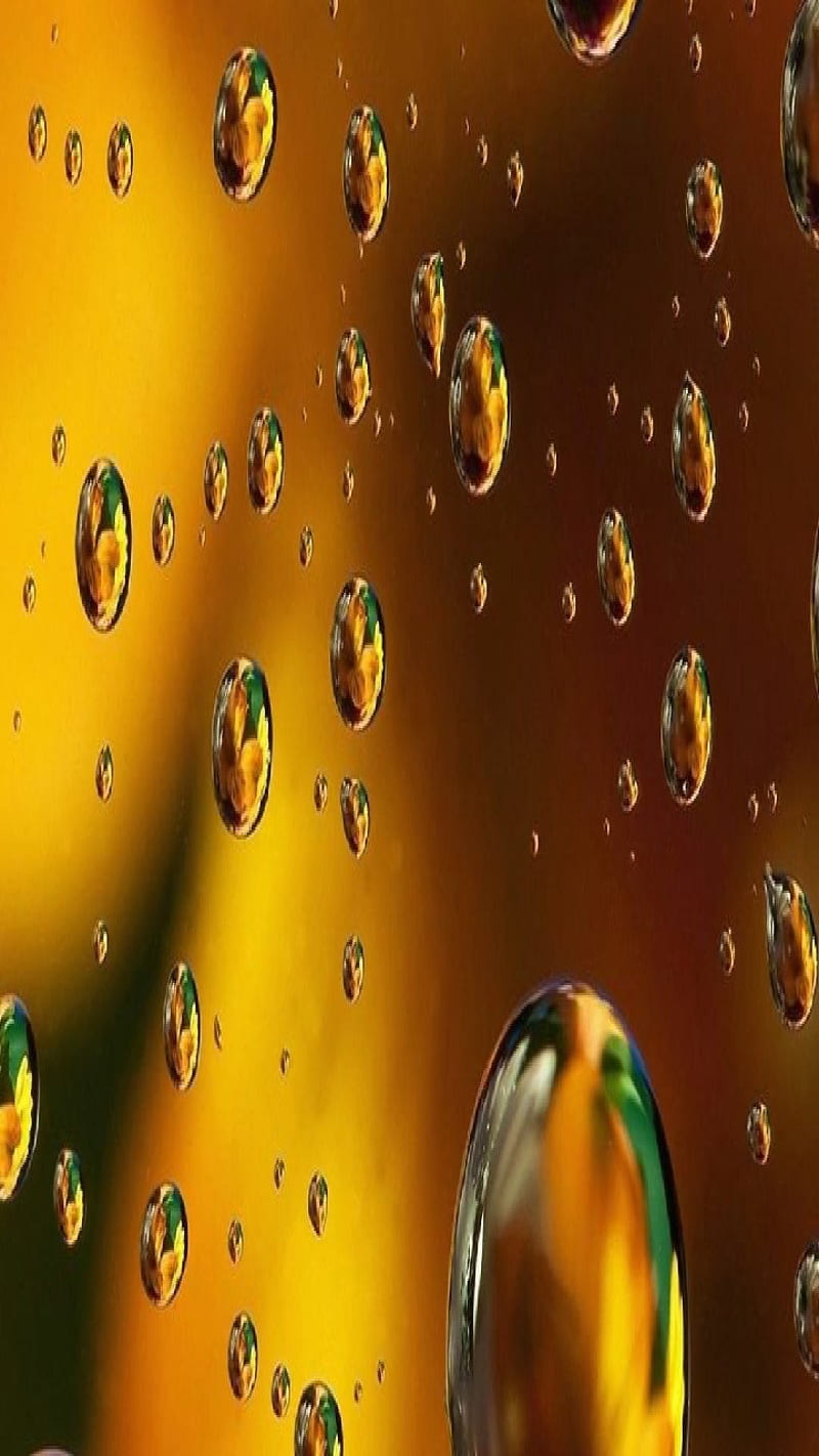 Copper dropper, texture, rain, rain drops, happy, shiny, HD phone wallpaper