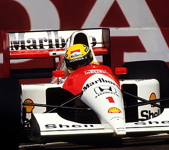 Ayrton Senna, driver, f1, honda, mclaren, racing, HD wallpaper