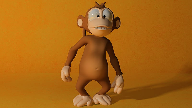 3D Monkey, 3d, monkey, HD wallpaper | Peakpx
