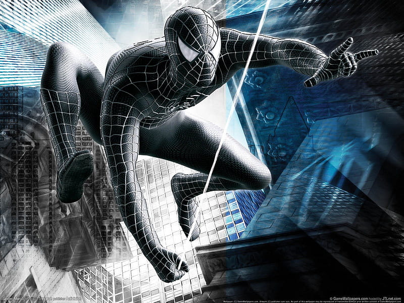 Spider-man 3 (negro), el juego, película, hombre araña, Fondo de pantalla  HD | Peakpx
