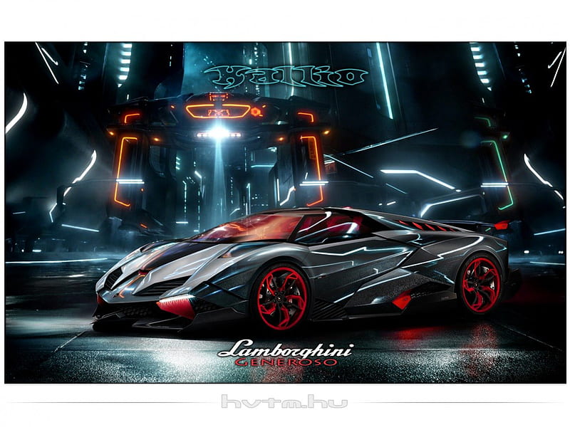 Lamborghini Generoso, alien car, new lamborghini, supercar, lamborghini, lambo, concept, nexus virtualtuning, HD wallpaper