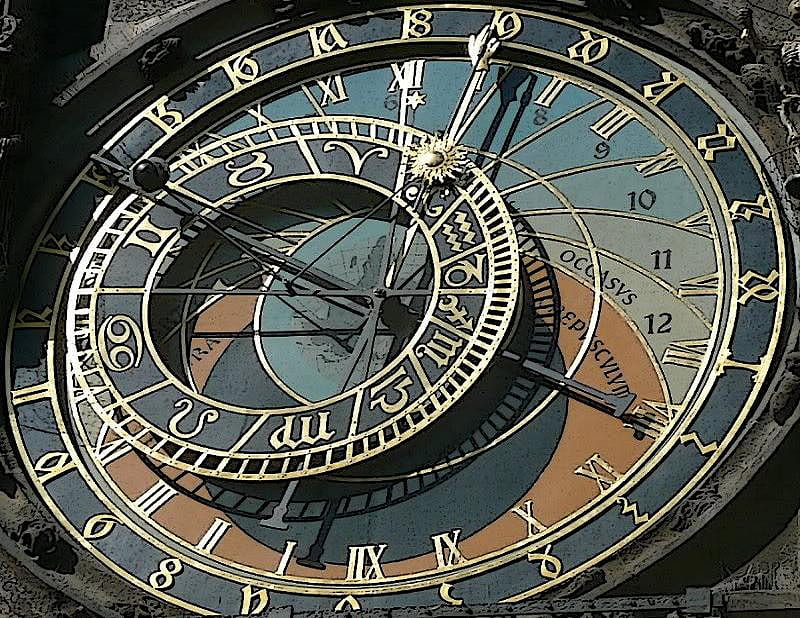 The Astronomical Clock, Prague, clock, astrology, big, time, HD wallpaper