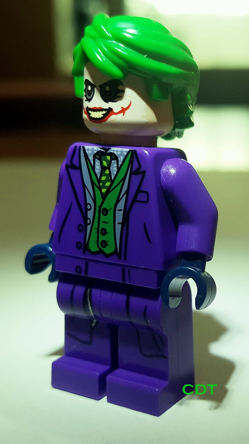 Lego Joker, batman, heath ledger, minifigure, whysoserious, HD phone wallpaper