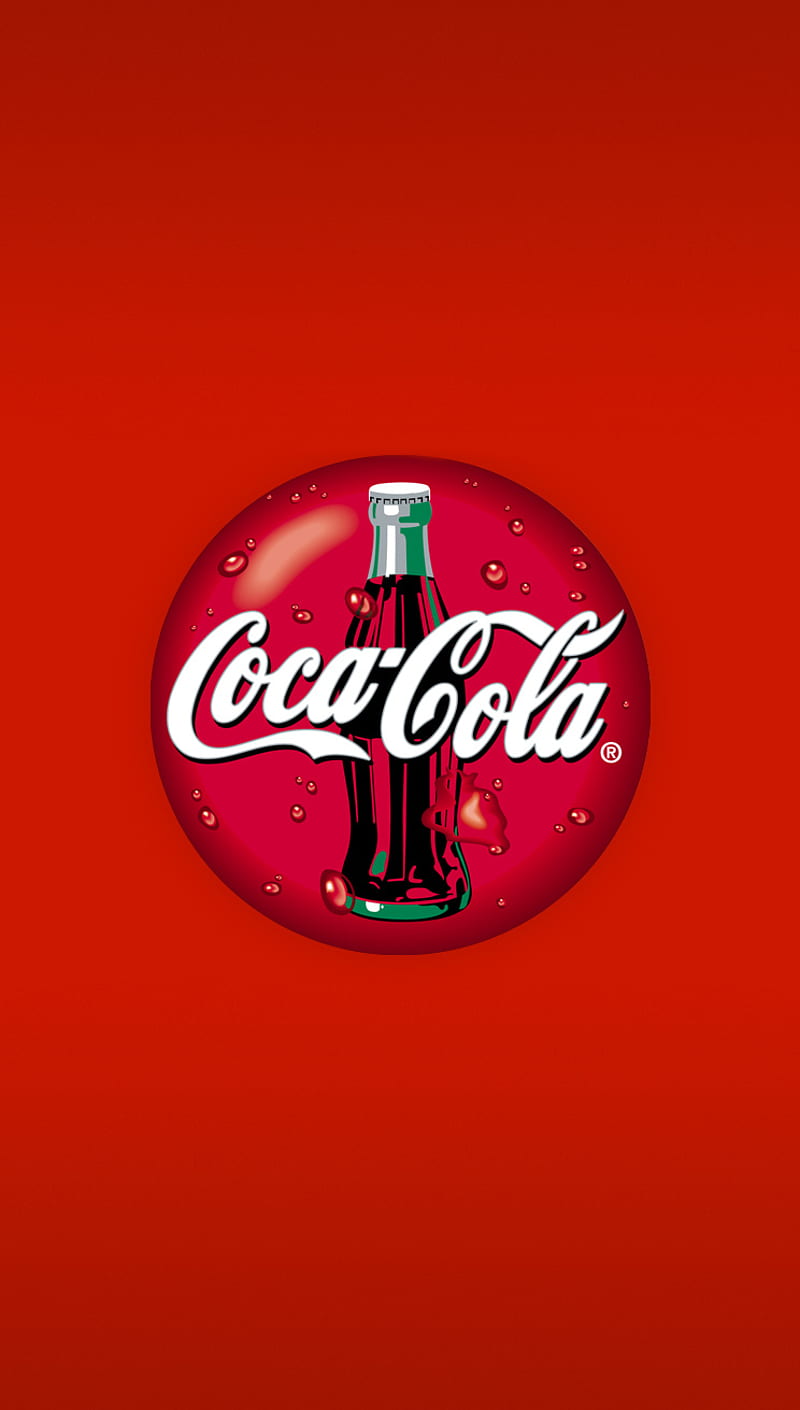 Wallpaper Logo Coca Cola 4K