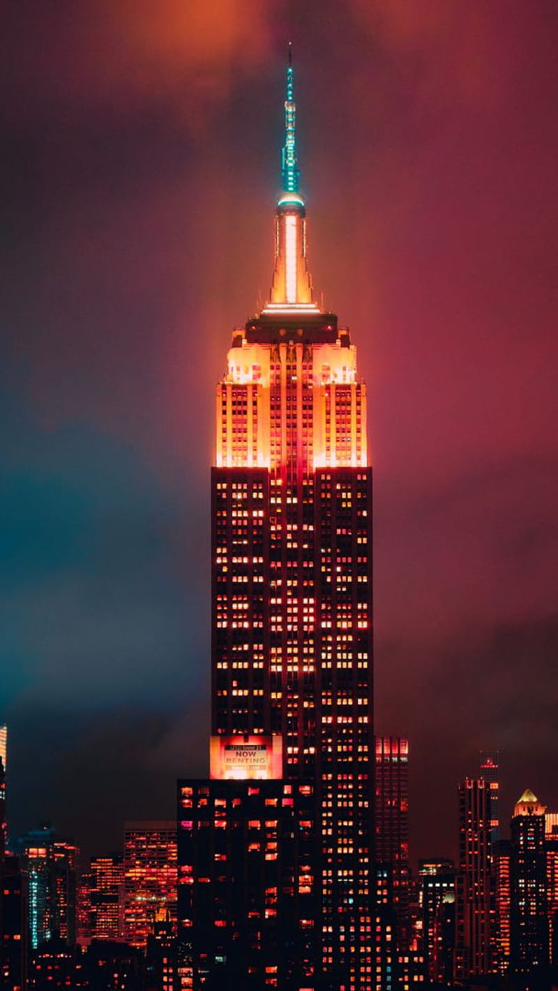 World-Empire State Building , empire state building, manhattan, night cityscape, new york, HD phone wallpaper
