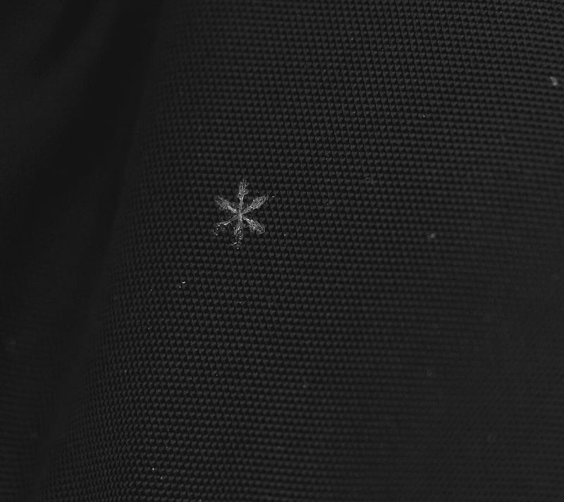 Snowflake, black, cold, fon, macro, snow, HD wallpaper