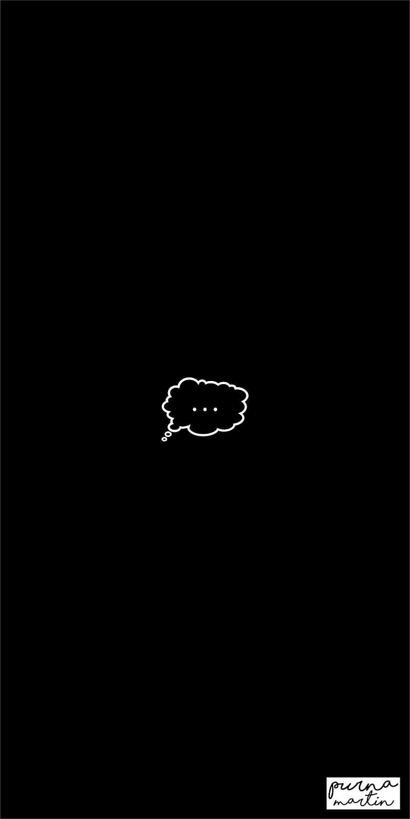 Just think, black, doodle, queen, quotes, simple, syimbols, waiting, white, write, HD phone wallpaper
