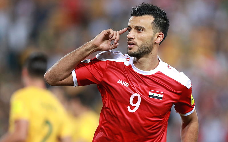 Omar Al Soma footballers, Syria National Team, soccer, football, HD wallpaper