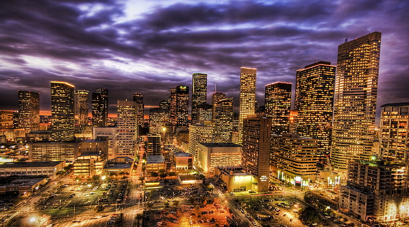 Houston at night from the East by Fallynstar713 on DeviantArt