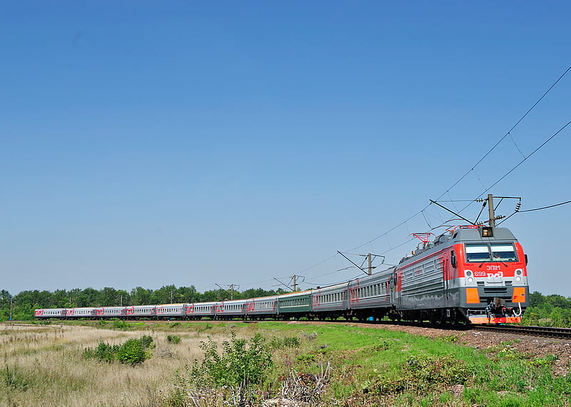 EP1M-699, locomotive, electric locomotive, ep1m, ep1, russian, railways, HD wallpaper