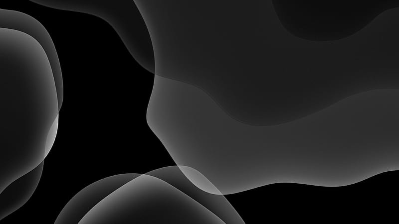 2019 iOS 13 Dark Mode Black Gradient Abstract, HD wallpaper
