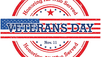 Honoring All Who Served Word With Stars Veterans Day, HD wallpaper