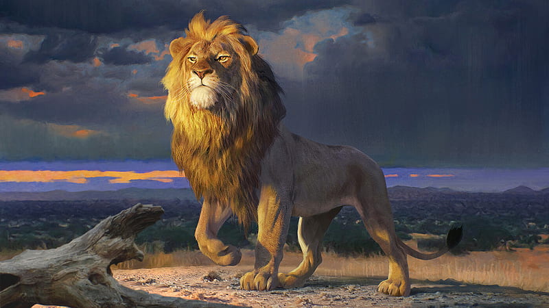 Simba Artwork, the-lion-king, lion, 2019-movies, movies, disney, simba, artstation, HD wallpaper