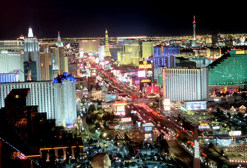 Las Vegas - The Strip, USA, Cities, Las Vegas, The Strip, Nevada, HD wallpaper