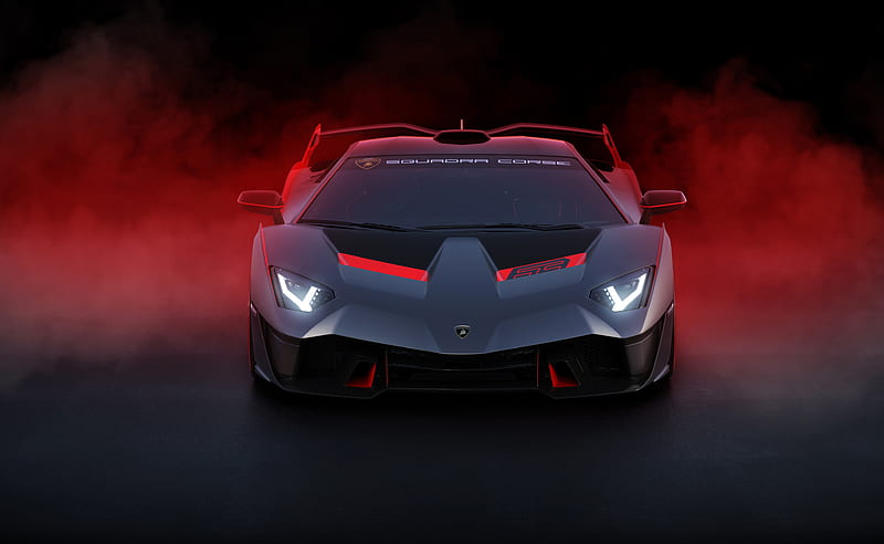 lamborghini sc18, front view, hypercars, Vehicle, HD wallpaper