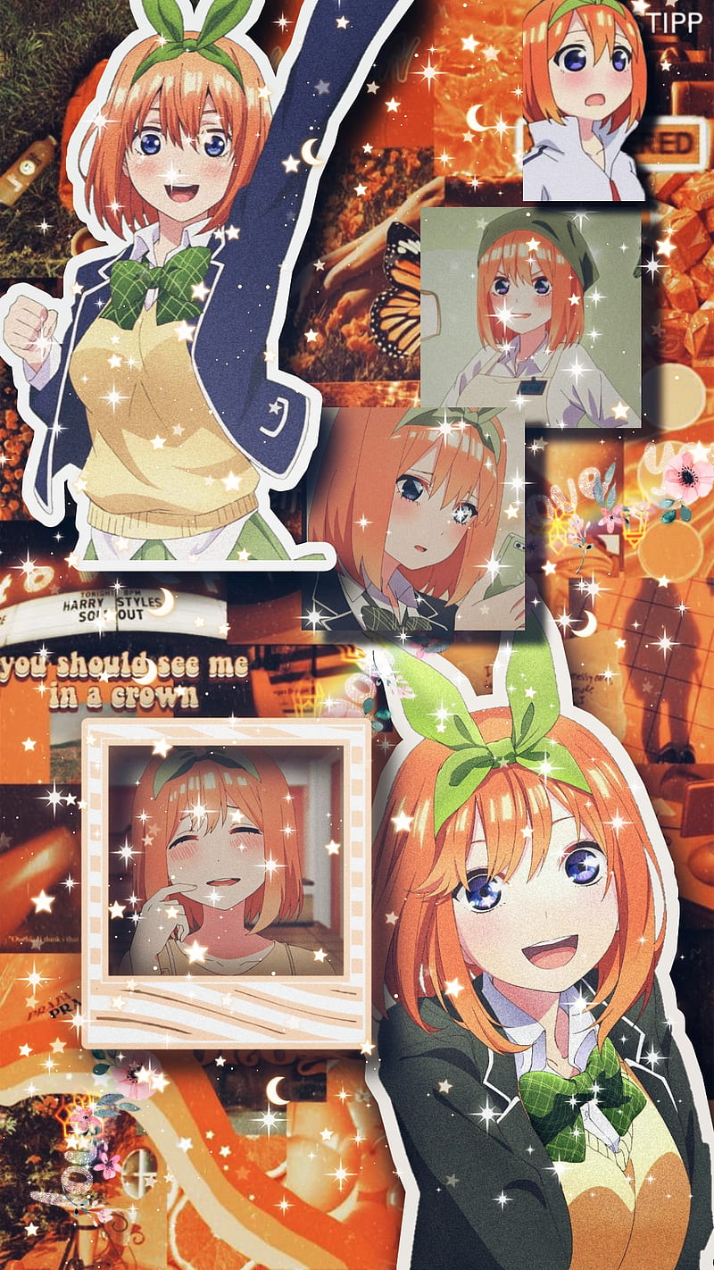 Nakano Yotsuba, aesthetic, eye, head, anime, HD phone wallpaper