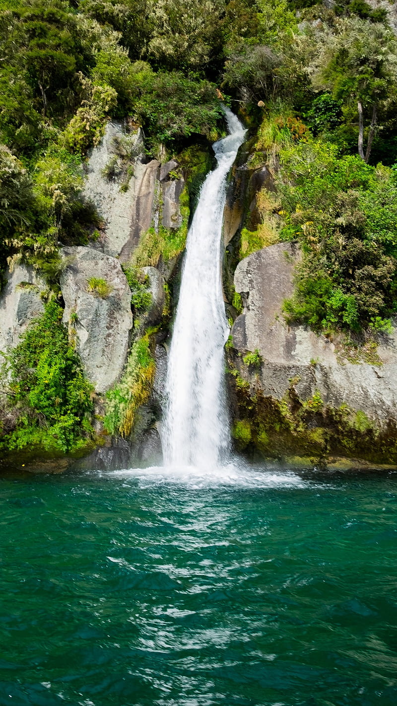 Waterfall, Zoran, green, natural relaxing, nature outdoors, river, splash,  water blue, HD phone wallpaper | Peakpx
