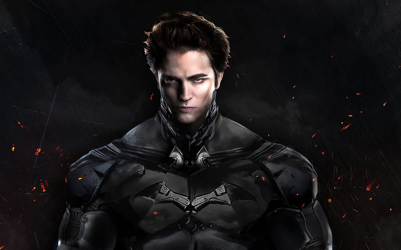Robert Pattinson Batman Costume Art, HD wallpaper