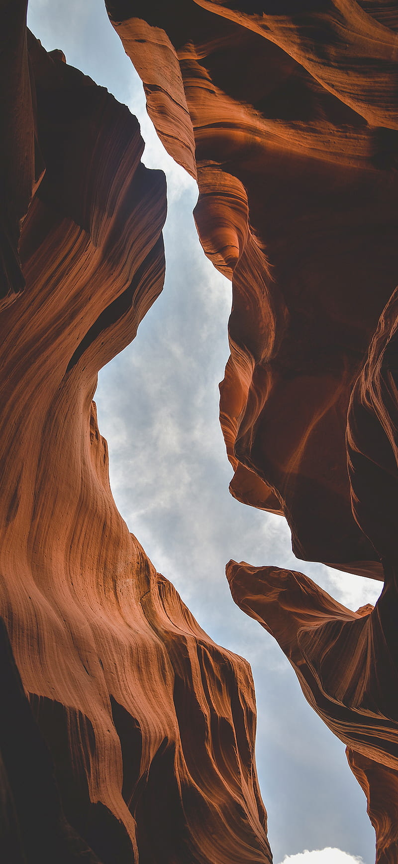 Antelope Canyon, abstract, antelope, arches, canyon, clouds, desert, nature, sky, stone, HD phone wallpaper