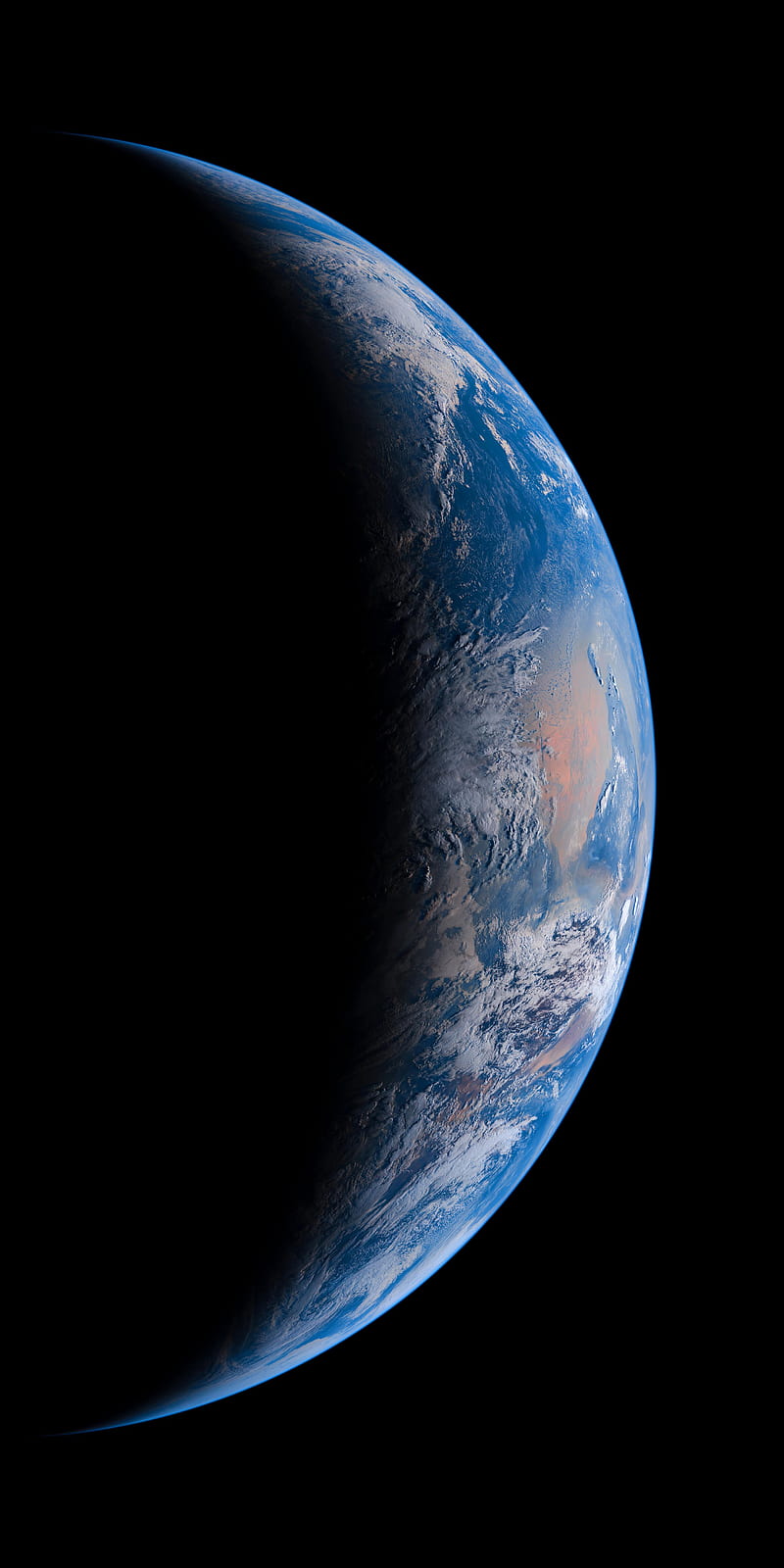Earth, dark, galaxy, planet, space, HD phone wallpaper