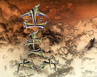 script sombre, nuage, thème, Fond d'écran HD