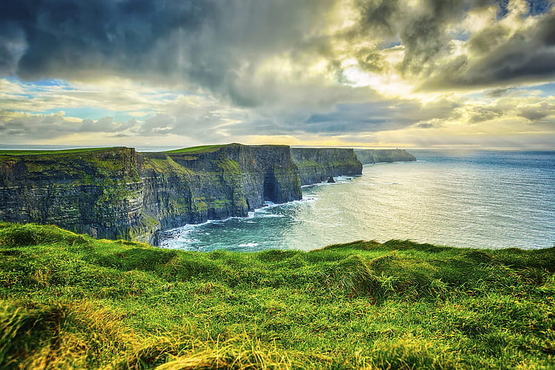 Irish Landscape, Ireland, nature, sky, landscape, coast, HD wallpaper