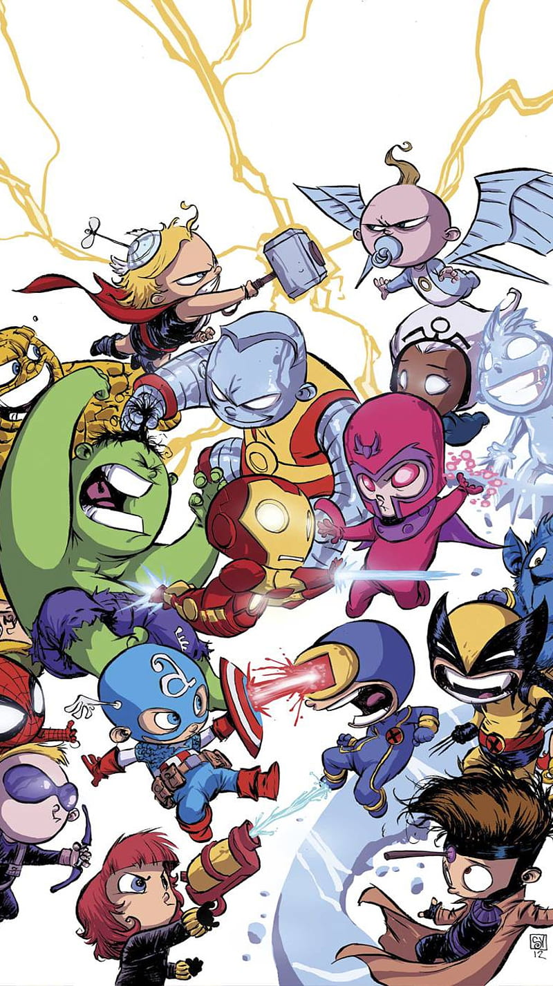 Chibi Marvel, avengers, hero, small, tiny, x-men, HD phone wallpaper |  Peakpx