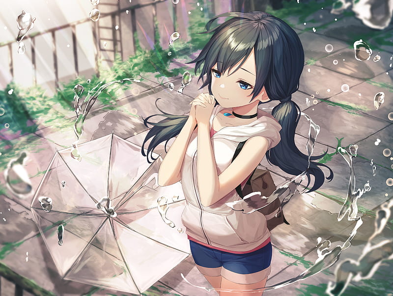 amano hina, tenki no ko, sunlight, praying, cute anime girl, twintails, Anime, HD wallpaper
