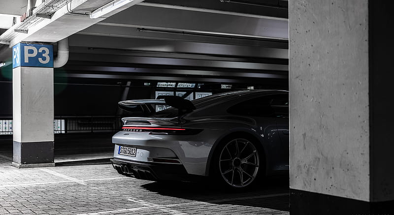 2022 Porsche 911 GT3 (Color: Dolomite Silver Metallic) - Detail , car, HD wallpaper