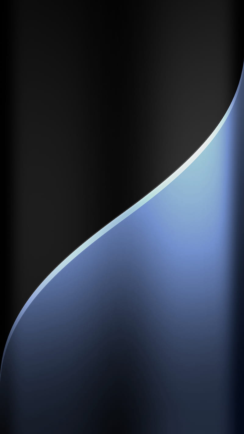 Abstract, background, black, blue, edge style, metal, s7, HD phone wallpaper