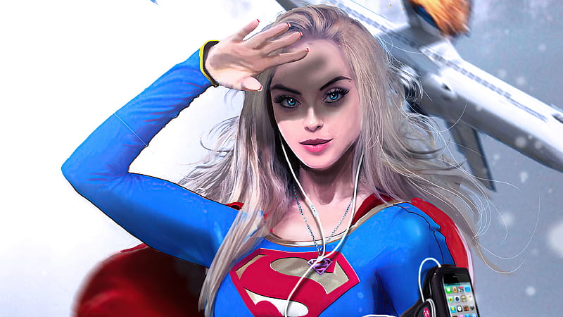 Supergirl Superhero , supergirl, superheroes, artwork, artist, artstation, HD wallpaper