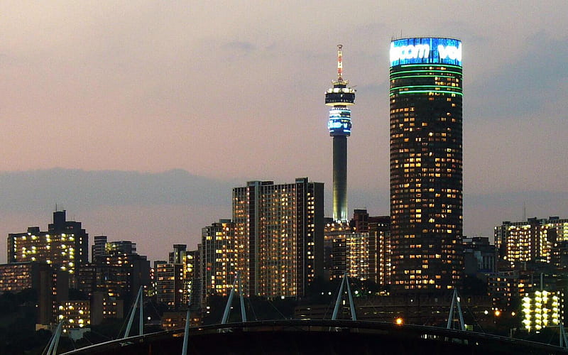 Johannesburg City Lights South Africa-City graphy, HD wallpaper